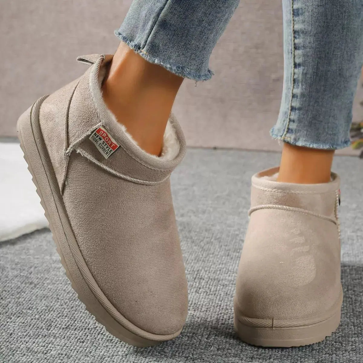 Round Toe Platform Boots Simply Love