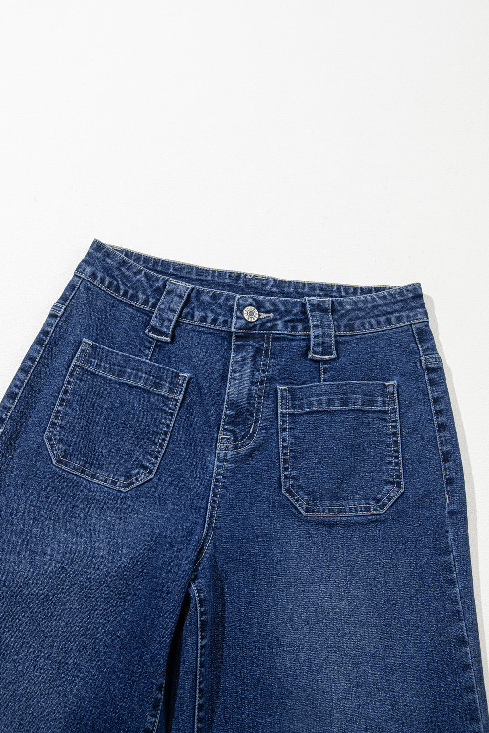 Sail blue high-waisted jeans