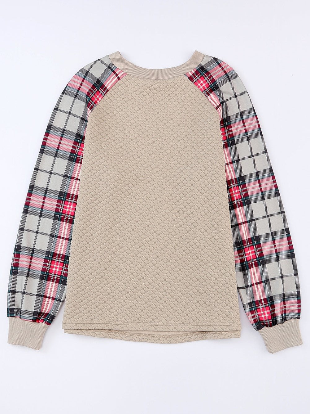 Everyday Plaid and Knit Hoodie