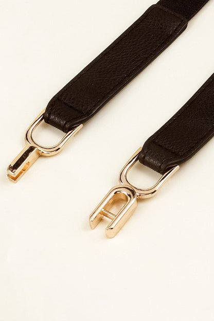 Alloy Buckle Elastic Belt.