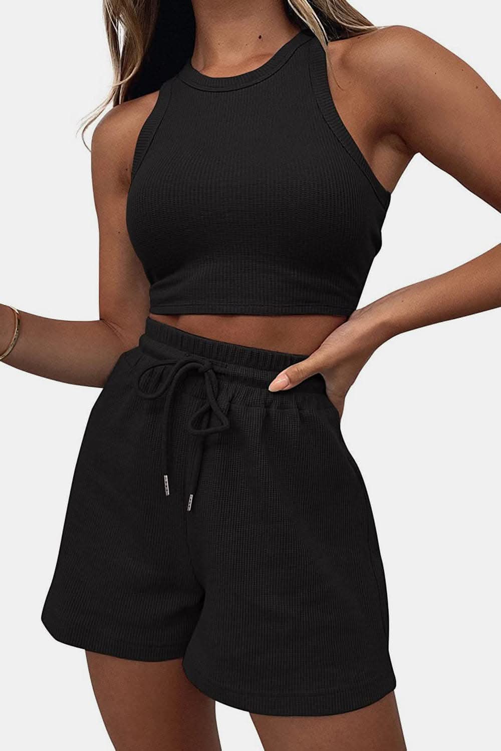 Stylish Top & Shorts Set - Love Salve 