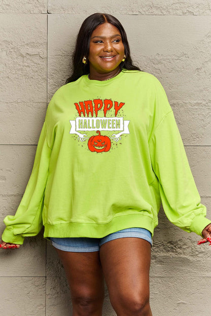 Happy Halloween cozy graphic sweatshirt