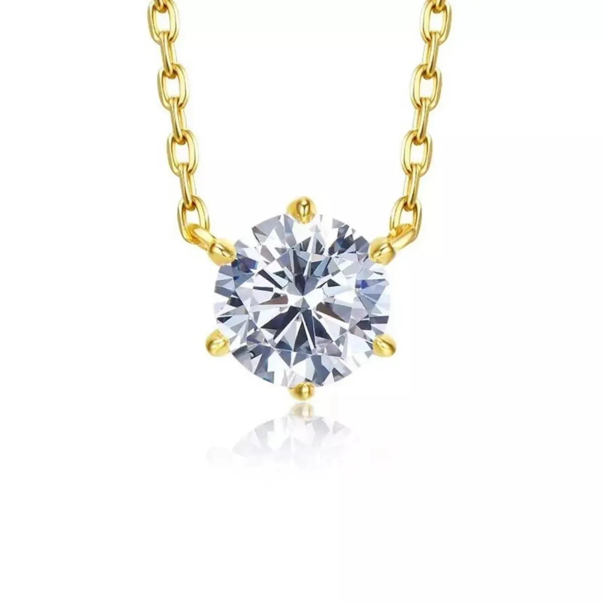 925 Sterling Silver Zircon Necklace Simply Love