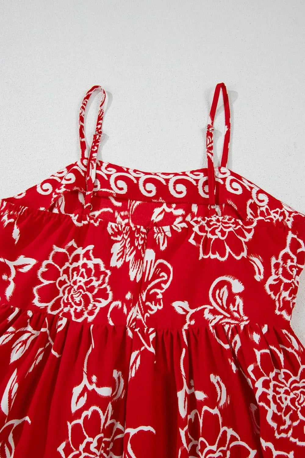 Floral Printed Spaghetti Strap Empire Waist Maxi Dress Simply Love