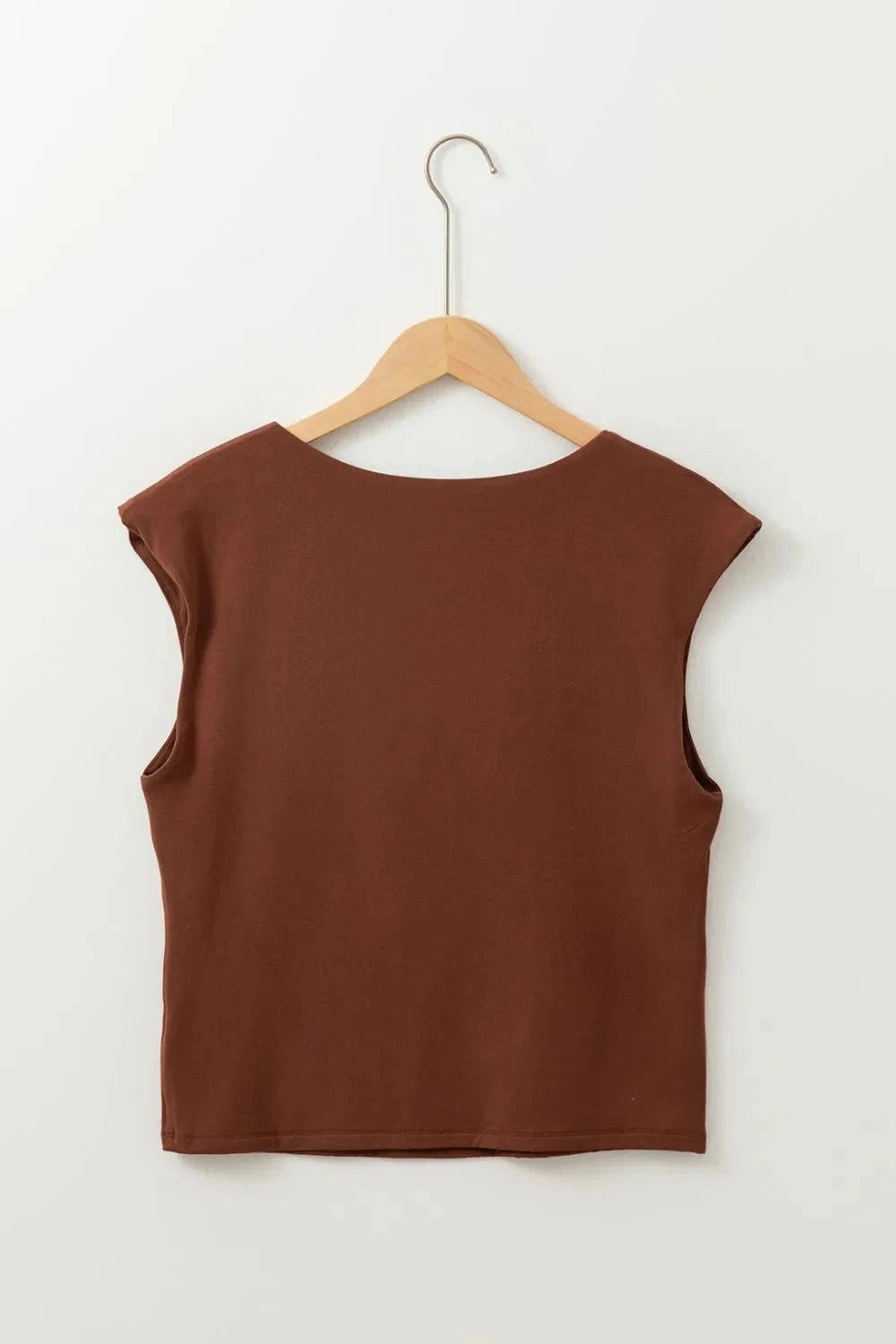 Round Neck Slim Cap Sleeve Top Simply Love