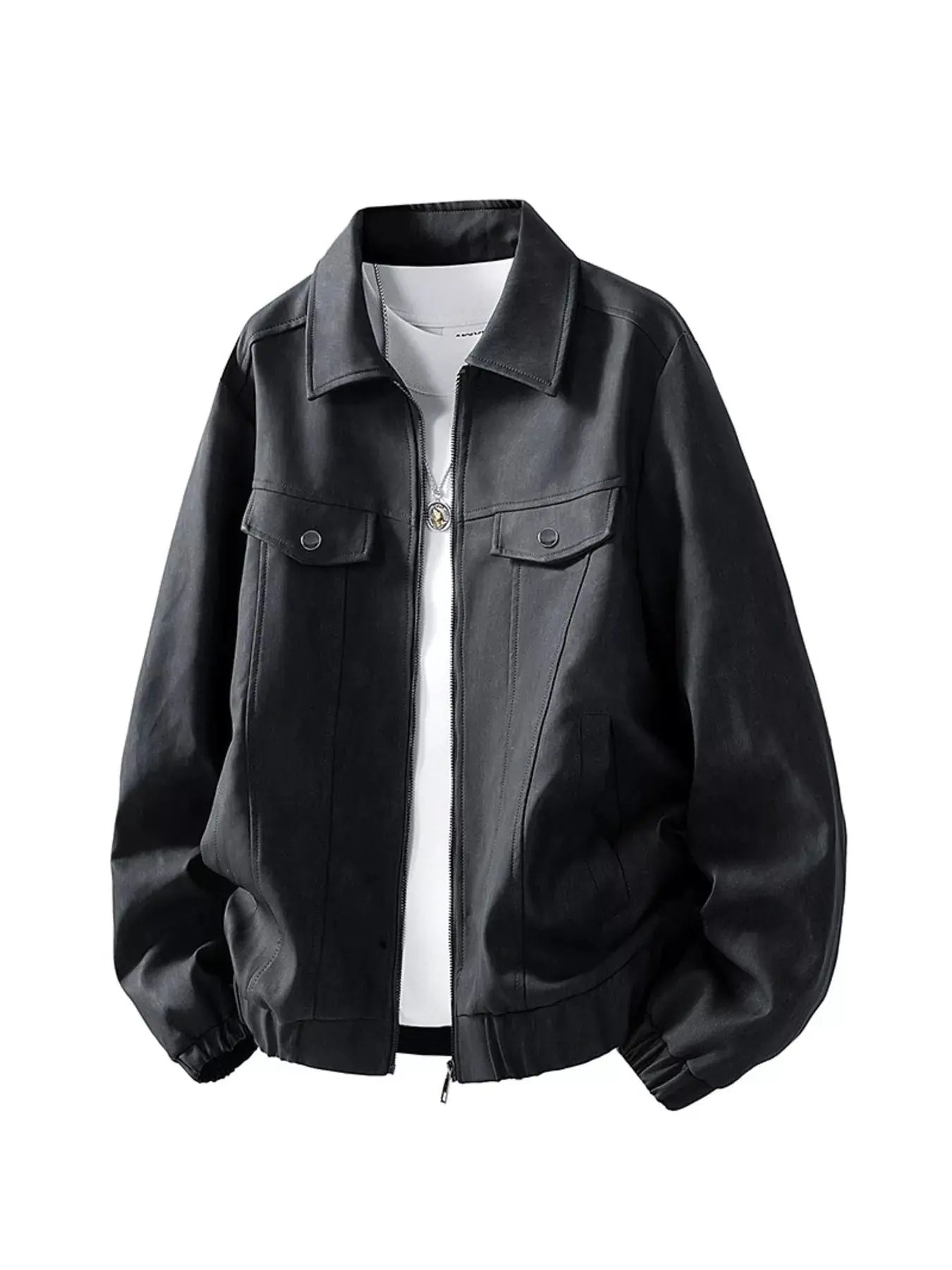 Men's Plus Size Casual Zip Up Jacket Simply Love