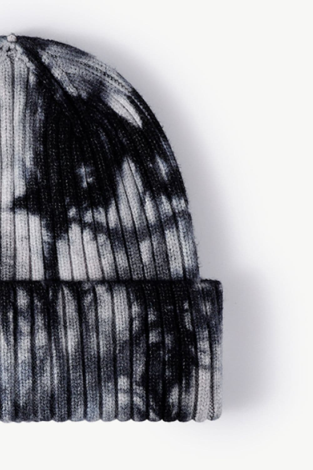 Tie-Dye Ribbed Cuffed Beanie.