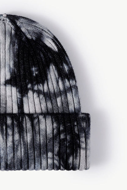 Tie-Dye Ribbed Cuffed Beanie.