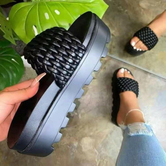 Chic open toe platform sandals - Love Salve 