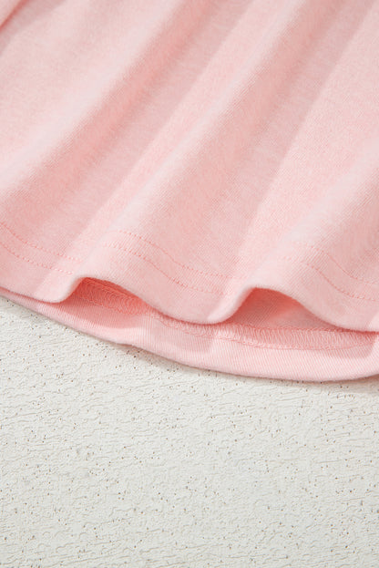 Light Pink 3 Pcs Crop Tank Top Shorts with Cardigan Set
