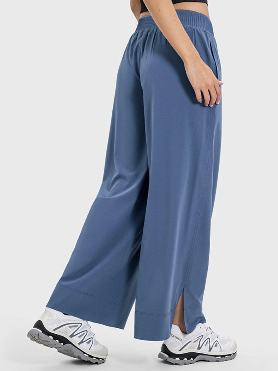 Slit Wide Leg Active Pants.