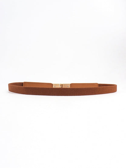 PU Elastic Skinny Belt.