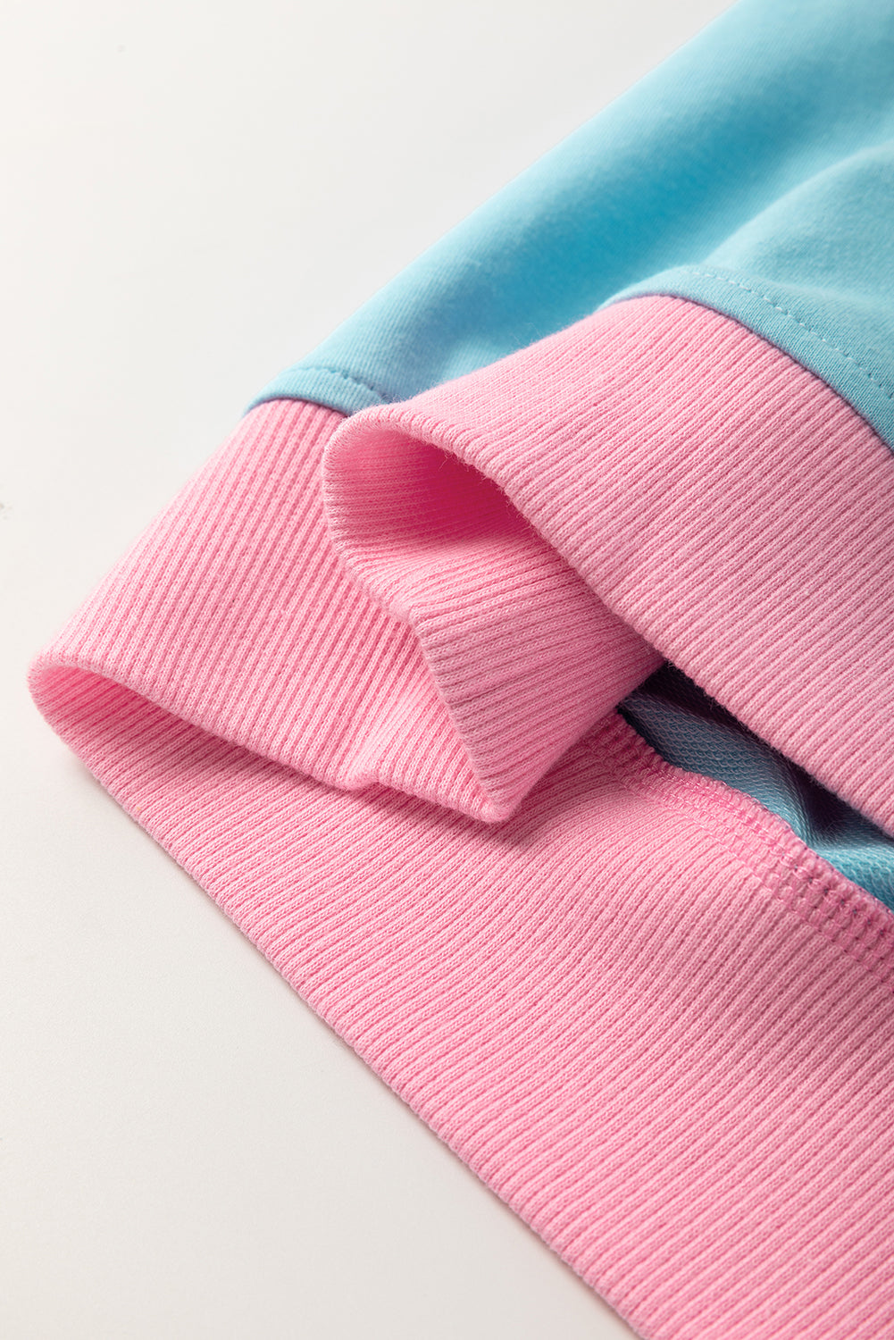 Turquoise Plus Size Contrast Trim Tee Skirt Two Piece Set Dear-Lover Dropshipping