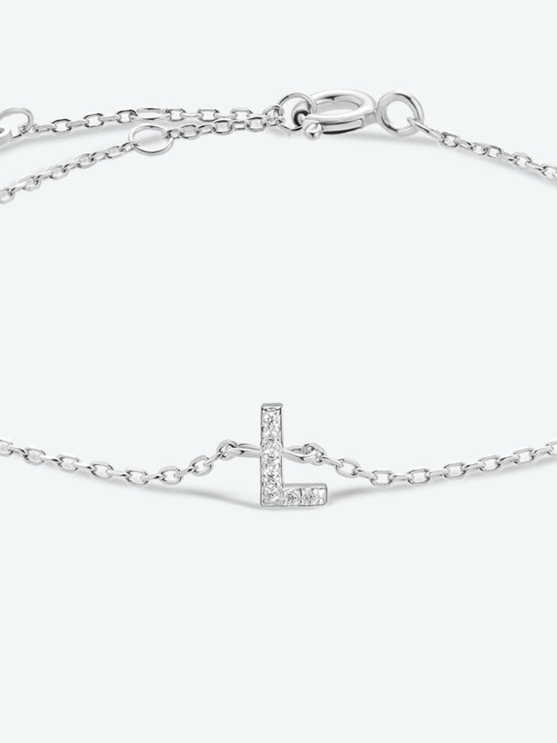 L To P Zircon 925 Sterling Silver Bracelet.