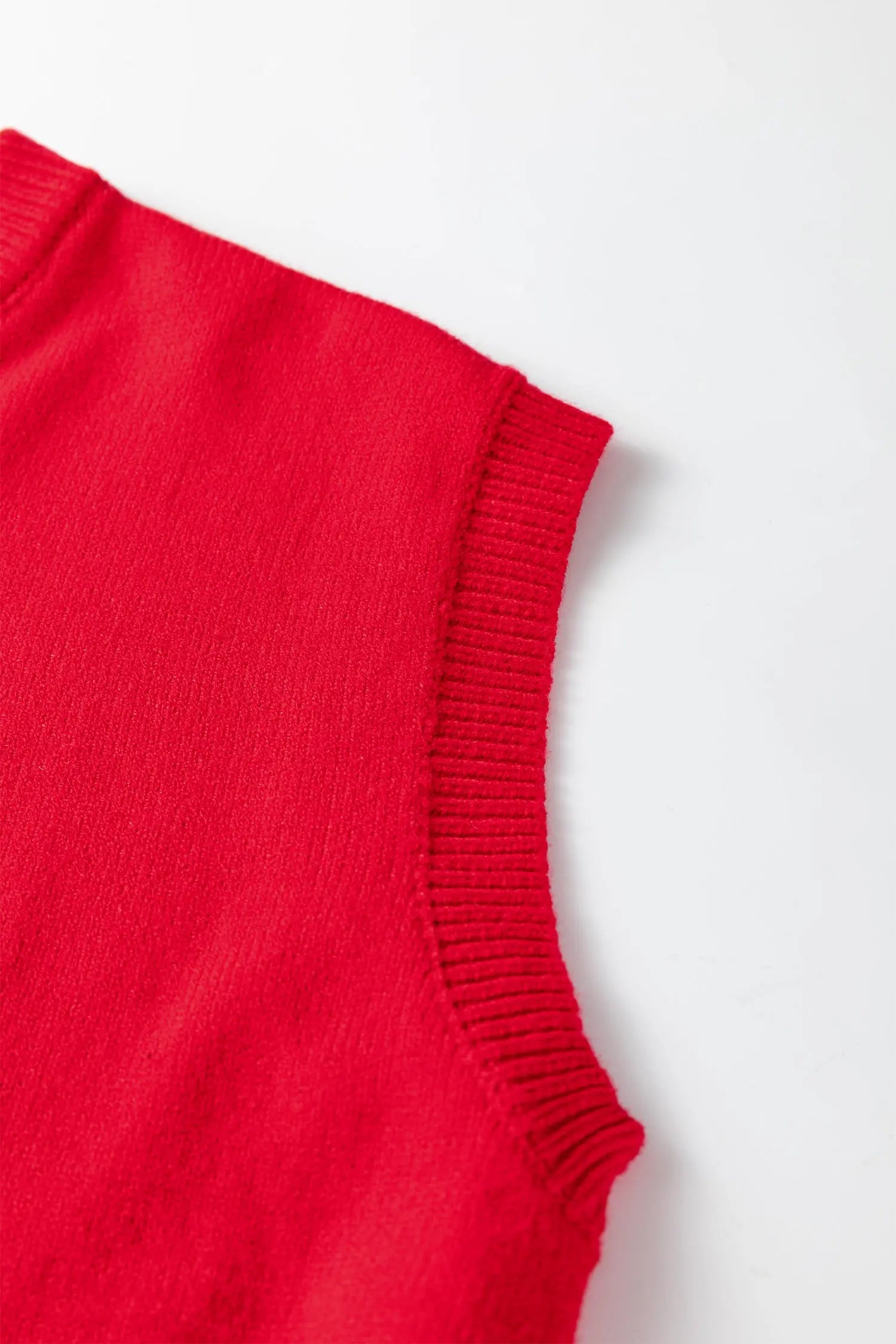 Fiery Red Embroidered Yeehaw Letter Loose Short Sleeve Sweater Dear-Lover Dropshipping