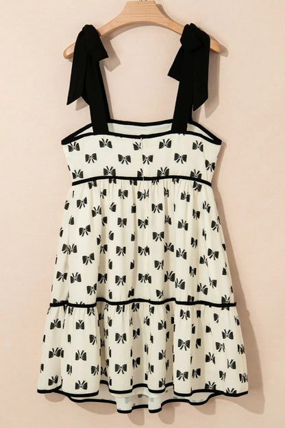 Simply Love: Knotted Mini Dress, Bow & Trim
