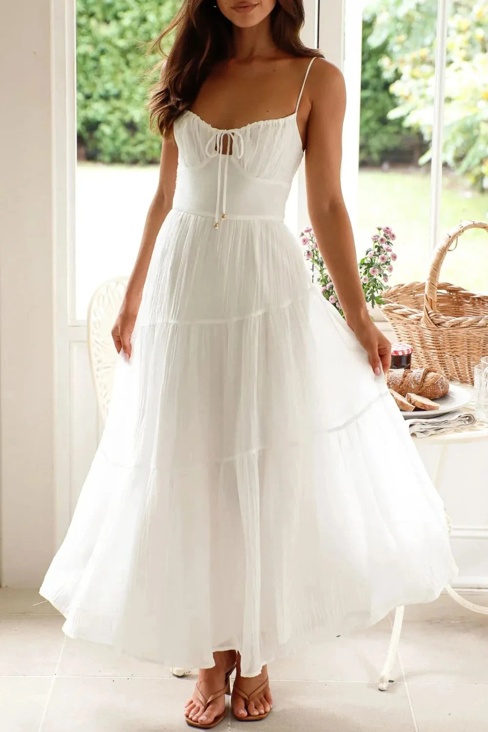 Whimsical Breeze Smocked Cami Maxi Dress Coco’s Tee Boutique