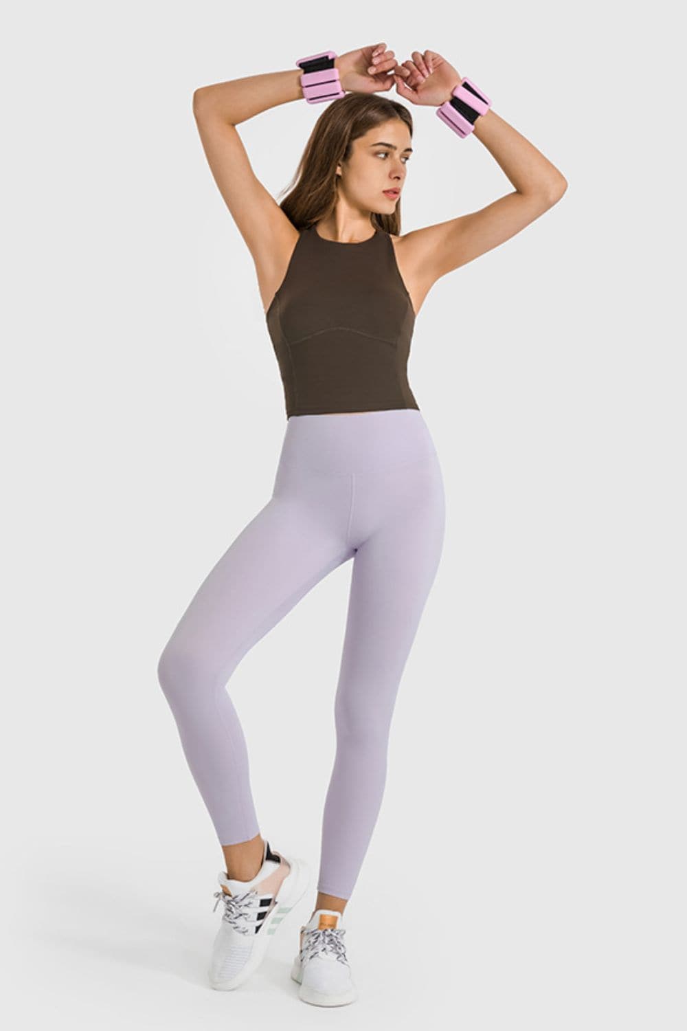 High Waist Ankle-Length Yoga Leggings.