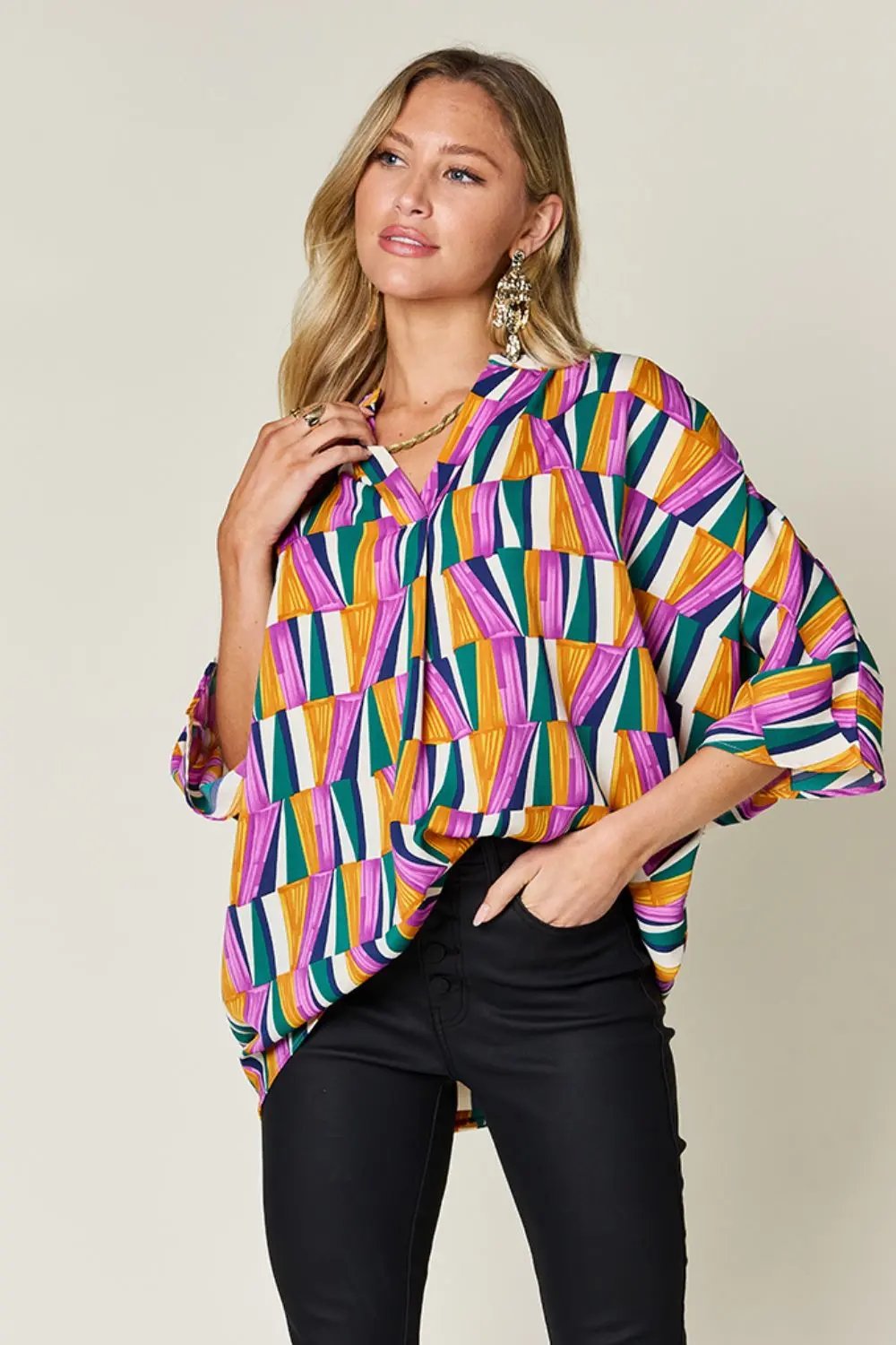 Double Take: Geometric Blouse - Love Salve