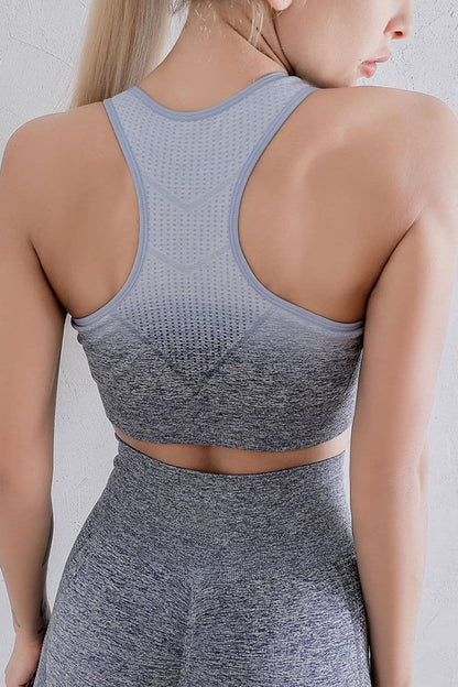 Gradient Sports Bra and Leggings Set.