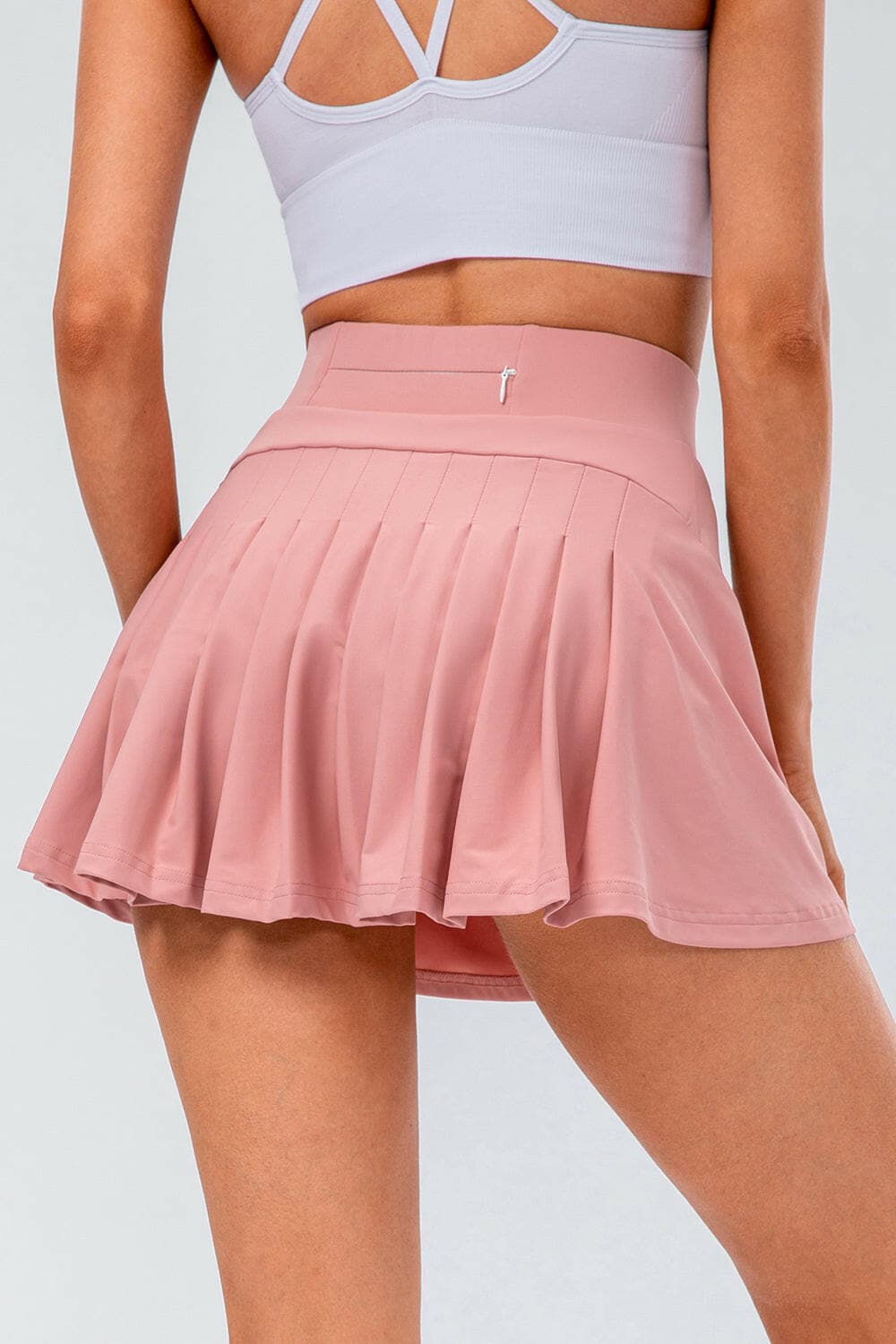 High Waist Pleated Active Skirt.