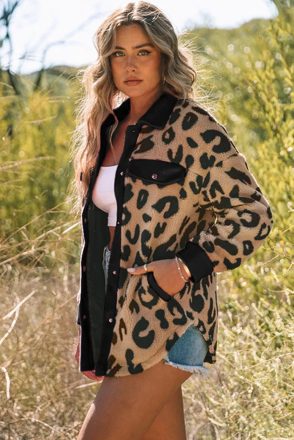 Wild Side Cozy Leopard Jacket Coco’s Tee Boutique