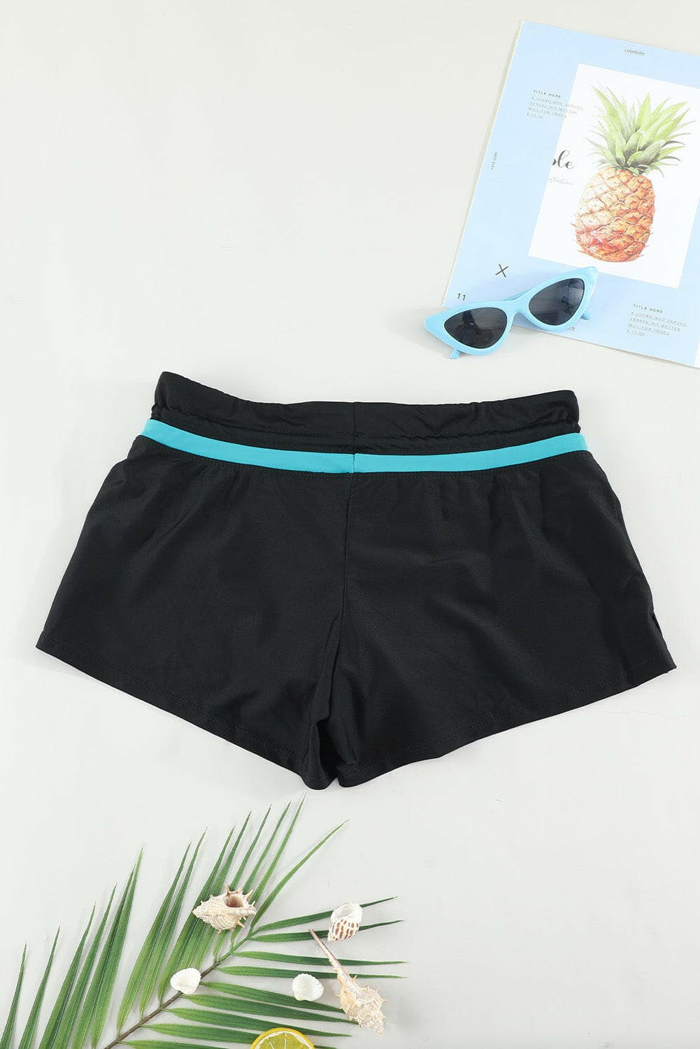 Full Size Drawstring Swim Shorts.