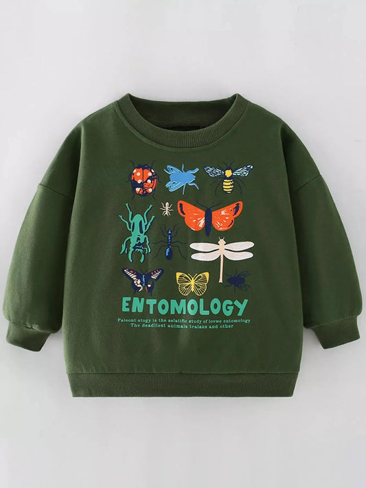 Children's Butterfly Crew Neck Sweatshirt Simply Love