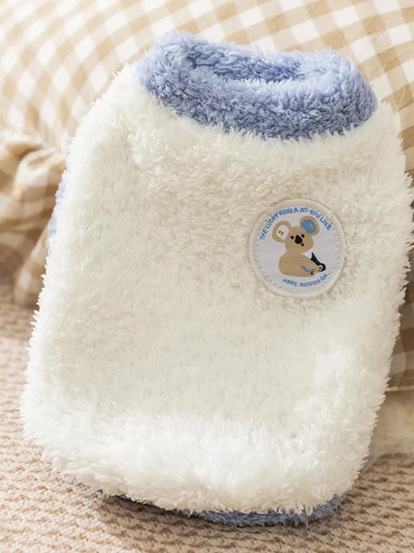 Cozy Plush Pet Sweater with Cute Patch Simply Love