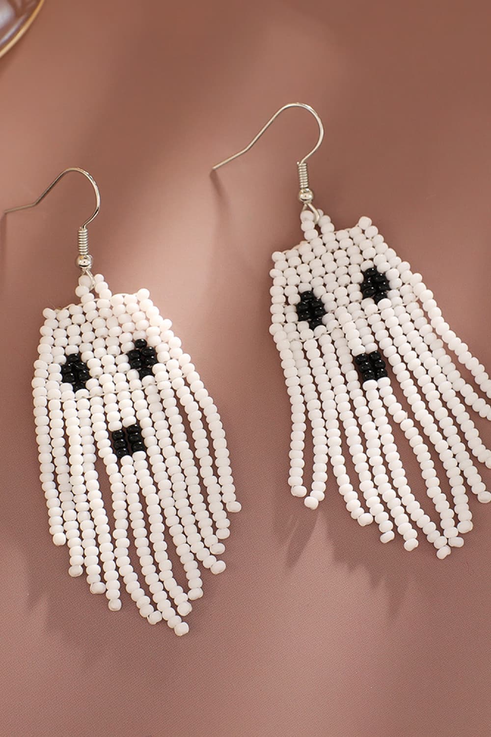 Stylish beaded drop earrings