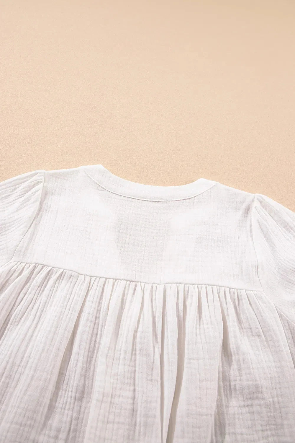 Simply Love: Textured Frayed Blouse Simply Love