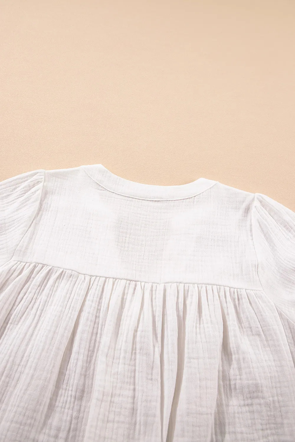 Simply Love: Textured Frayed Blouse