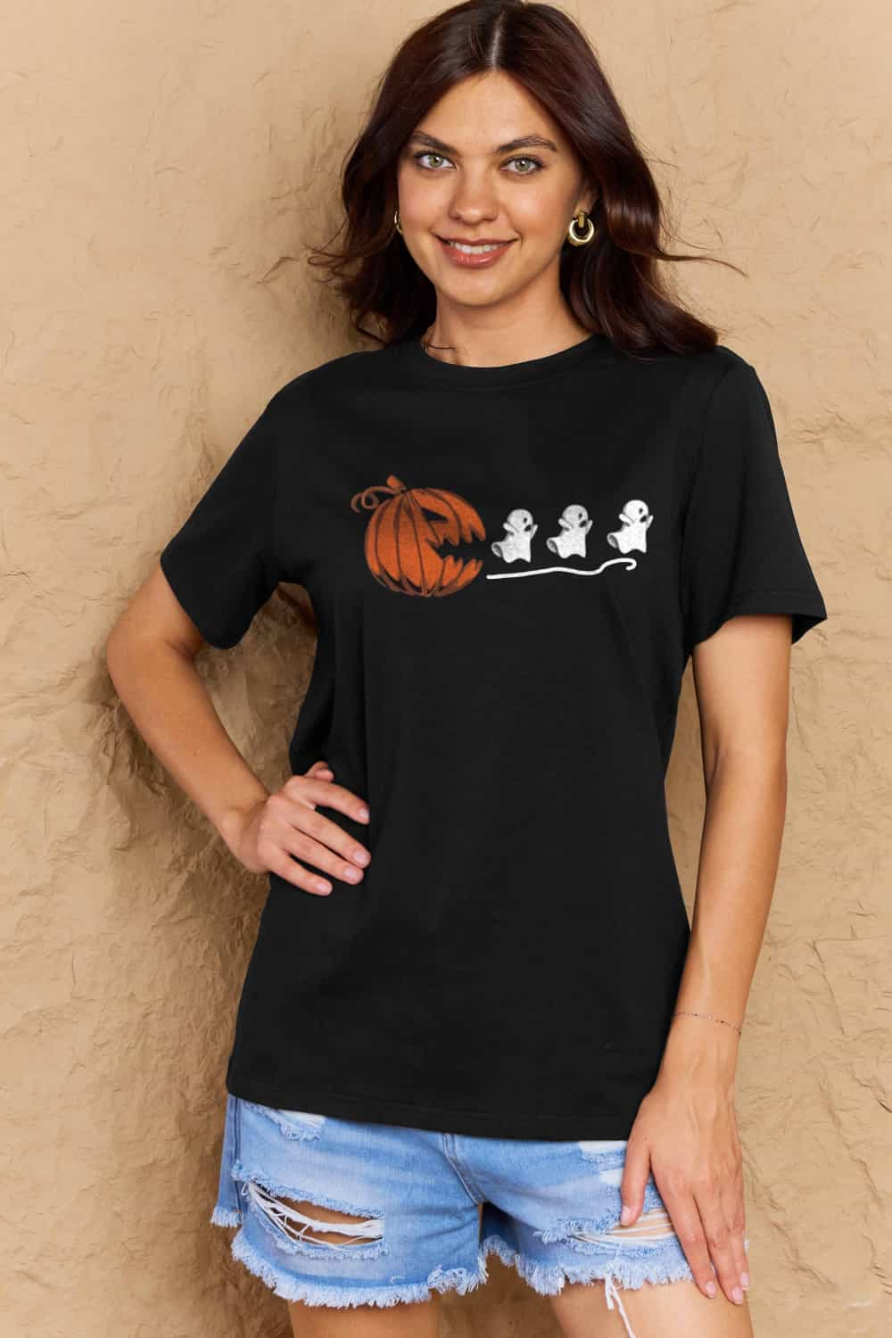 Spooktacular Halloween Jack-O'-Lantern Graphic Tee