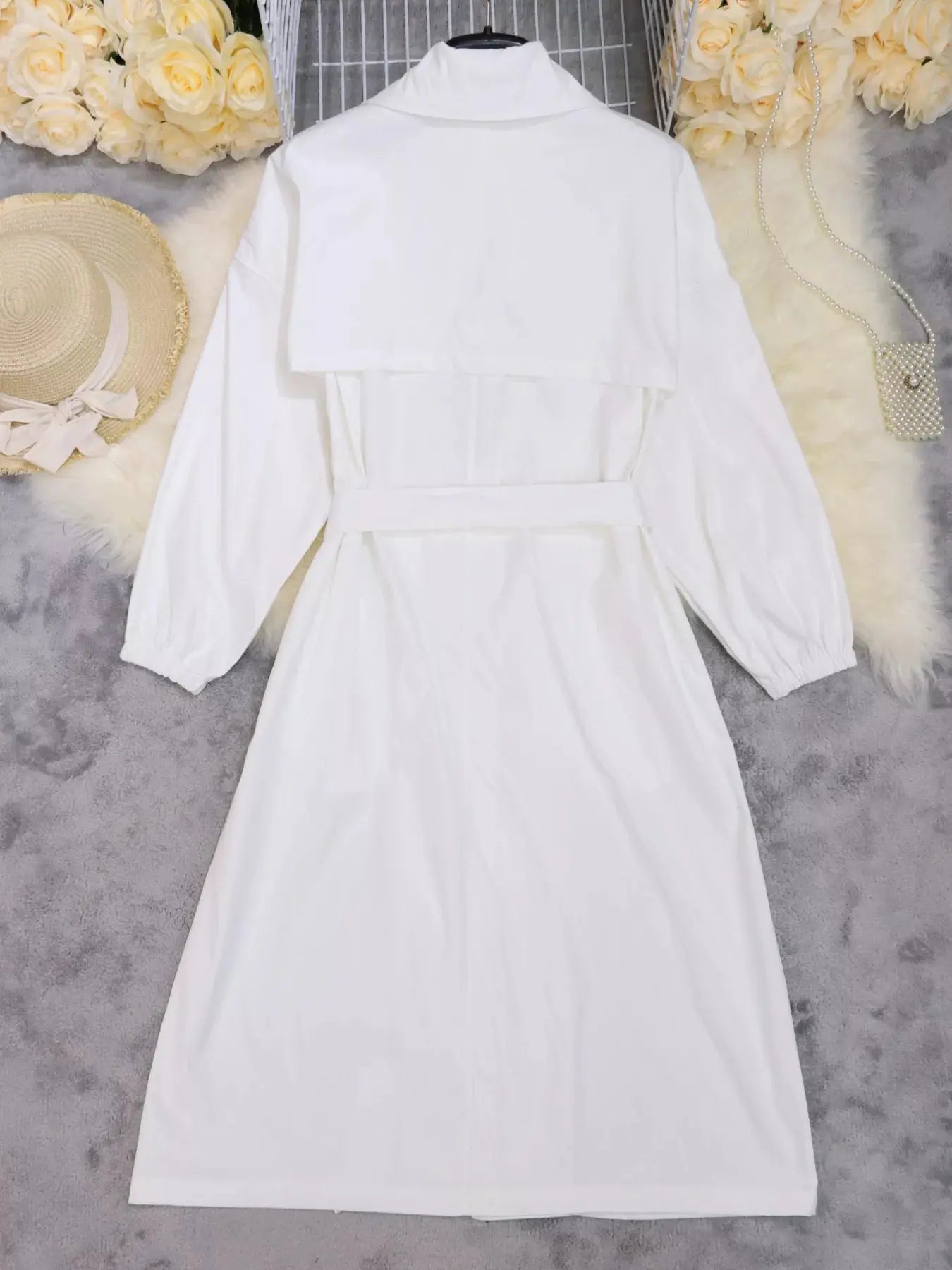 Tie Waist Midi Shirt Dress Simply Love