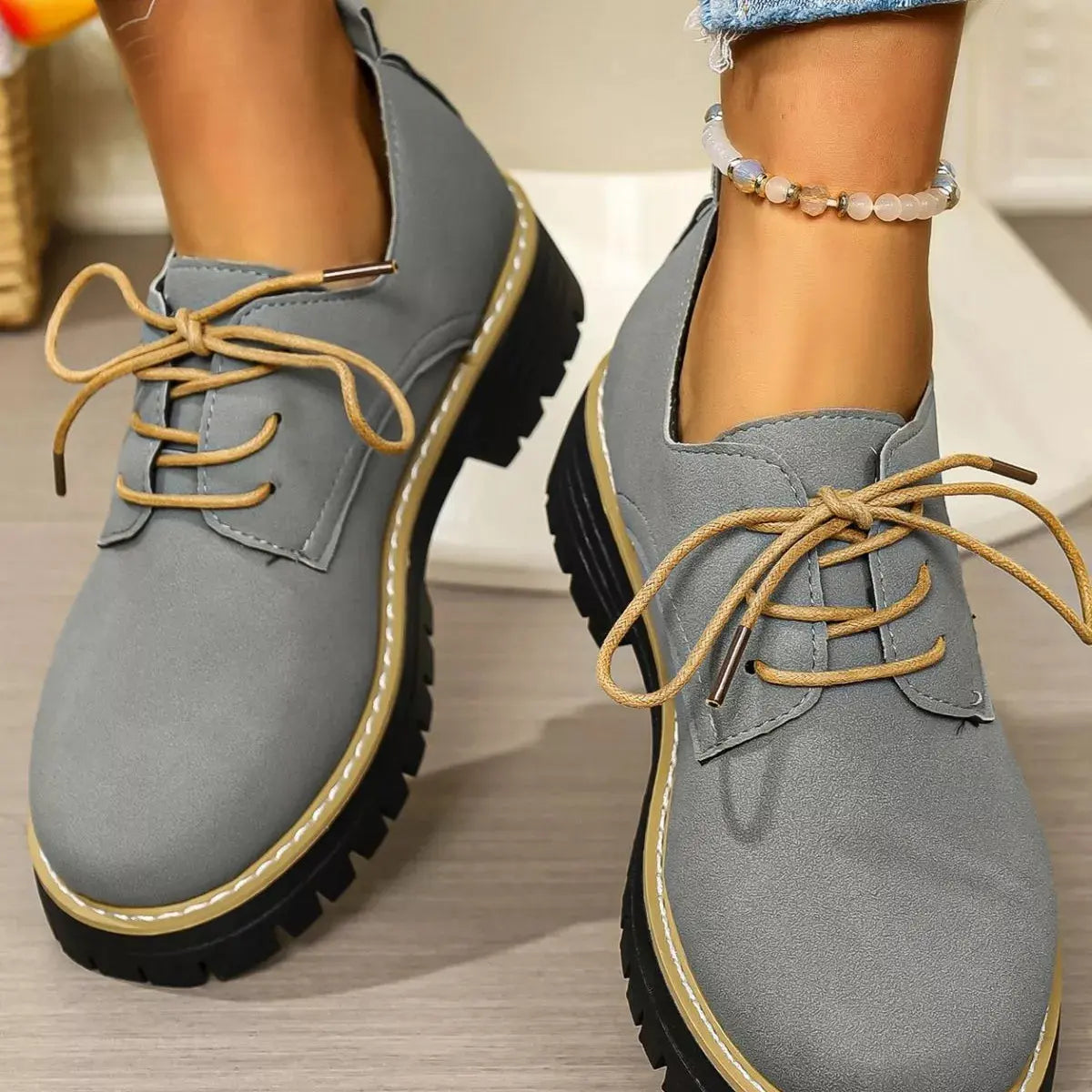 Lace-Up Platform Loafers Simply Love