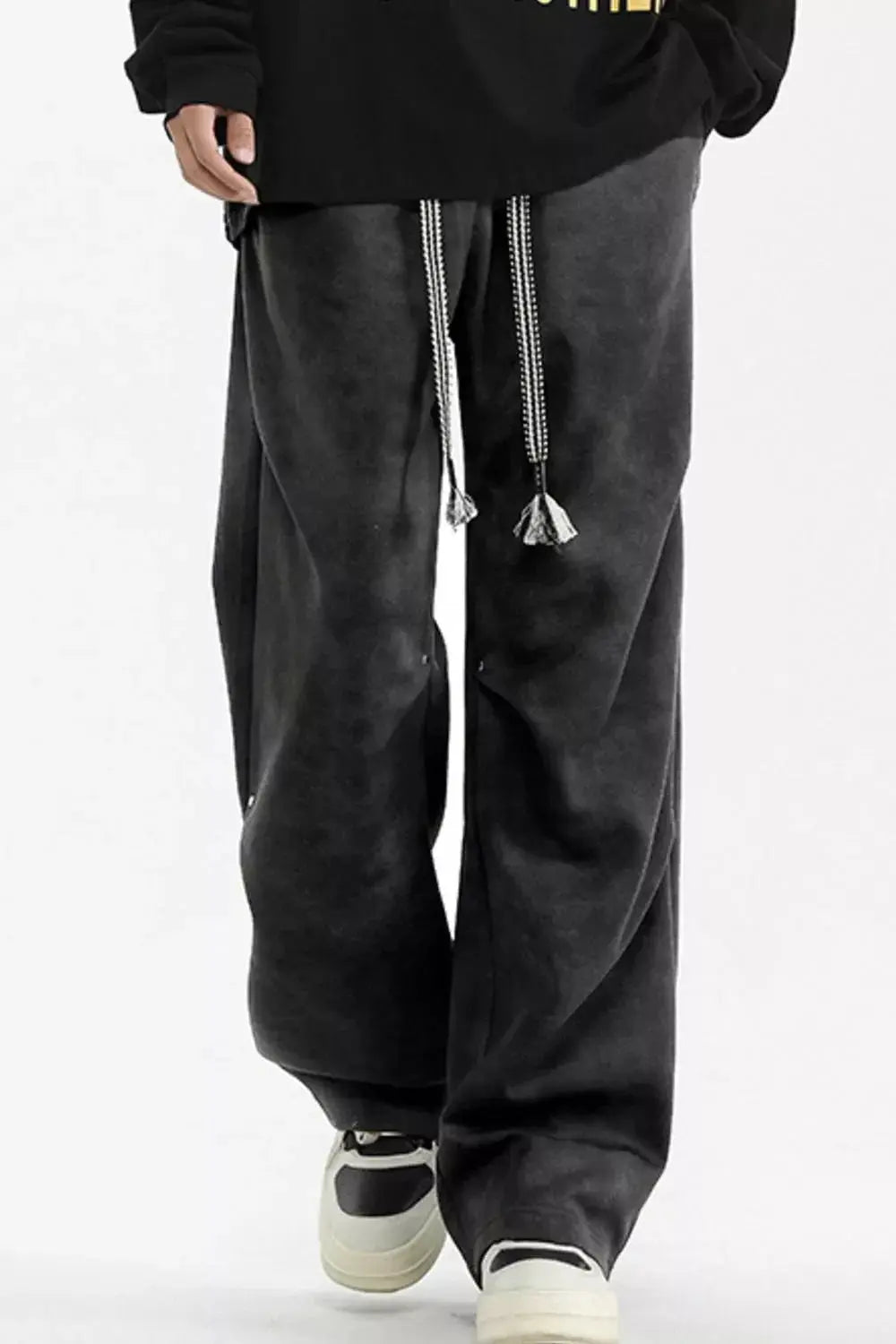 Men's Plus Size Tie-Dye Wide Leg Casual Pants Simply Love