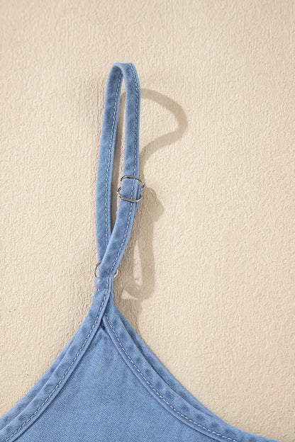 Simply Love: Ruffled Denim Tank