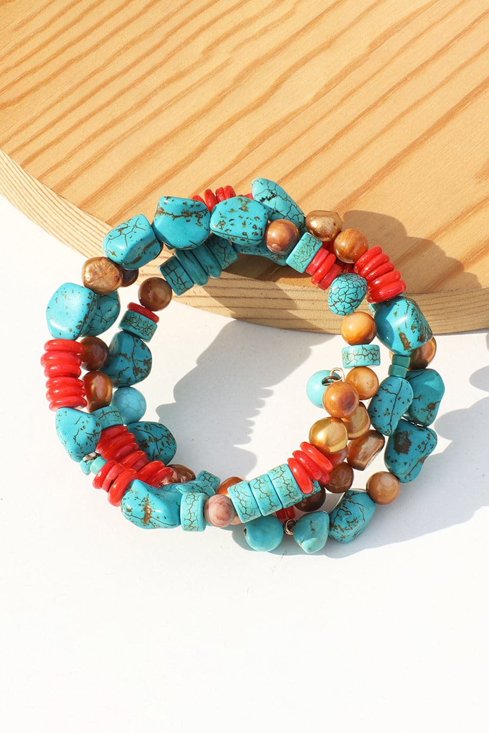 Layered Turquoise Bracelet.