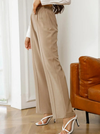 High Waist Straight Pants.