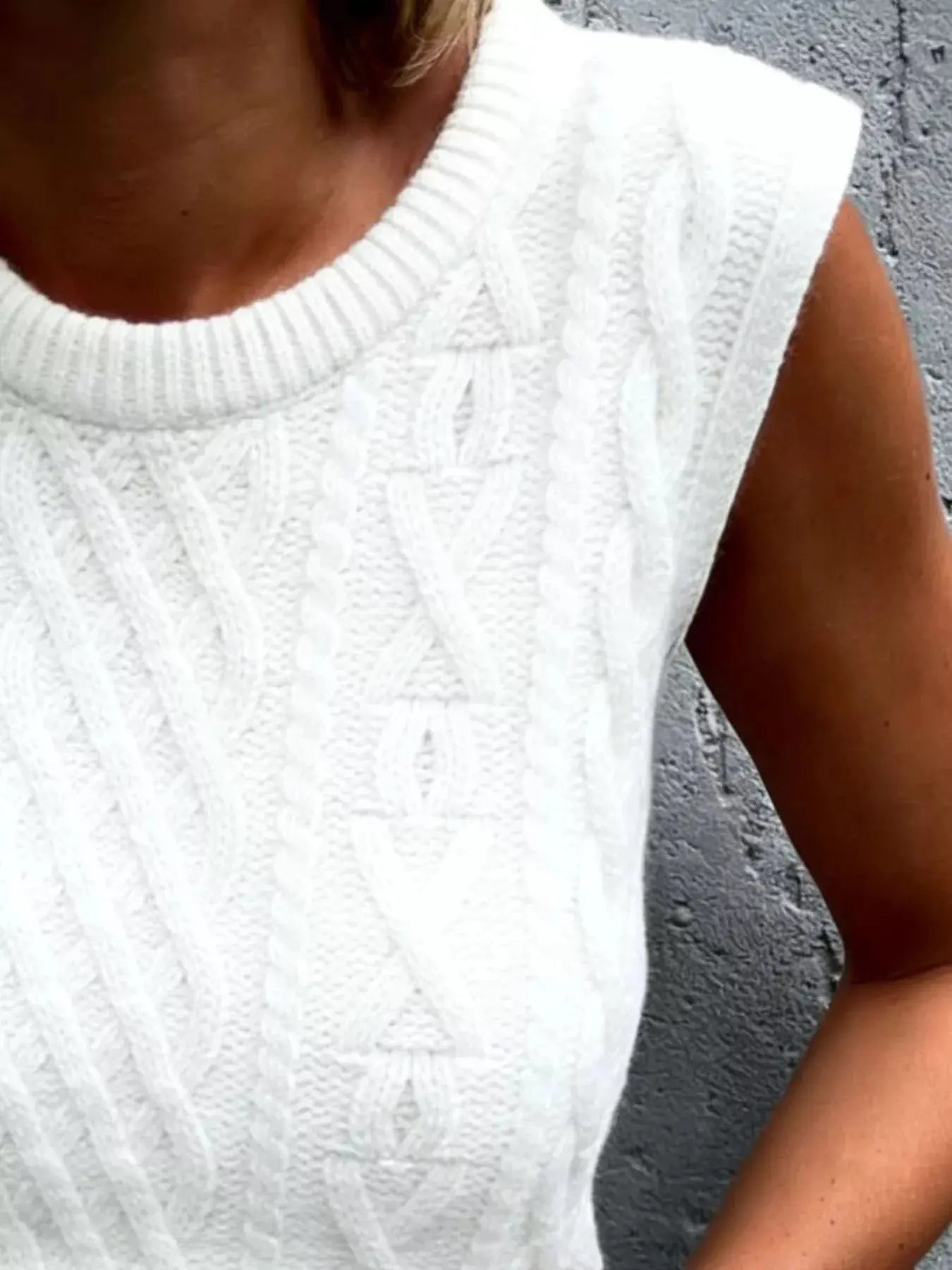 Cable Knit Sweater Vest Simply Love