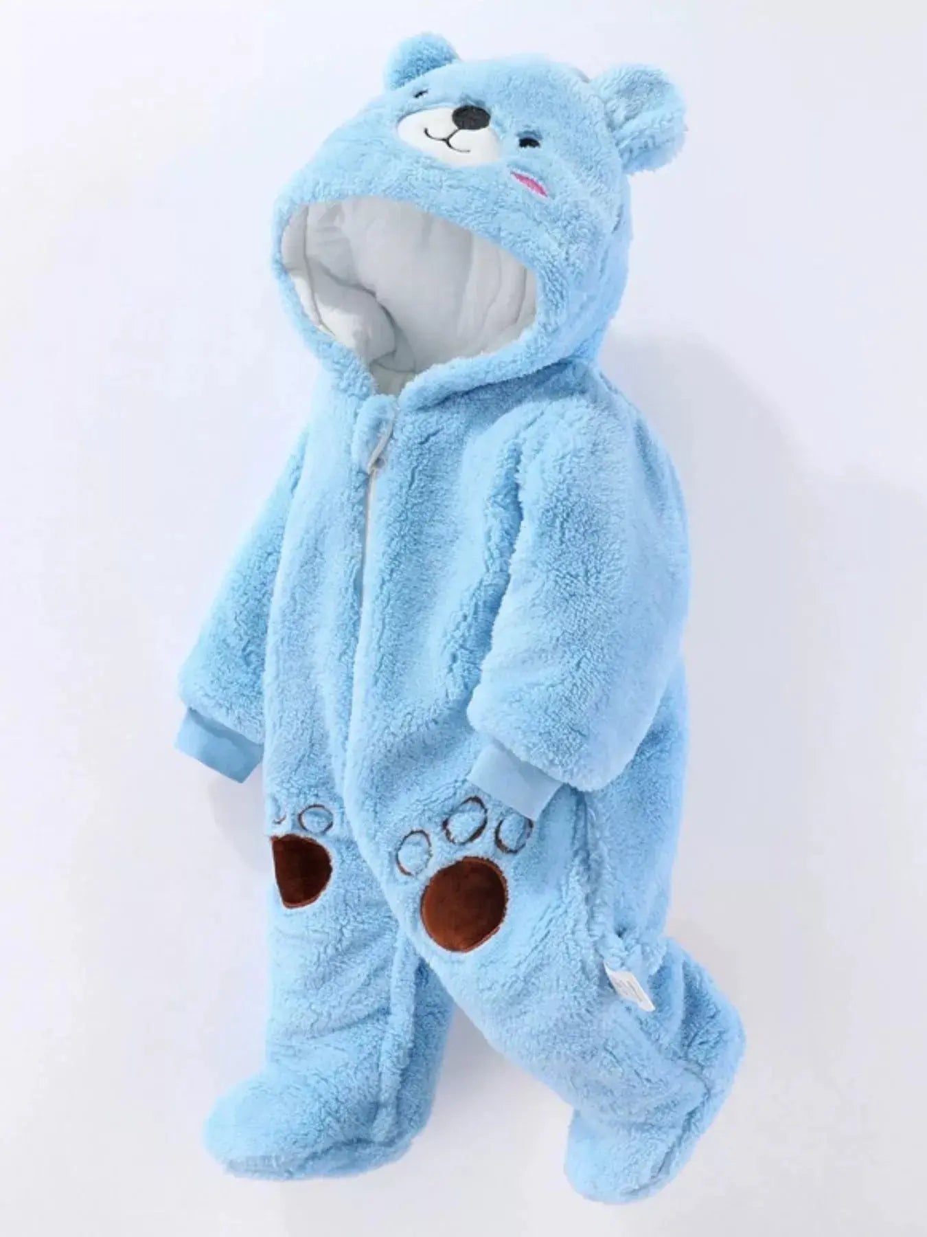 Children's Cozy Bear Hooded Fleece One-Piece Simply Love