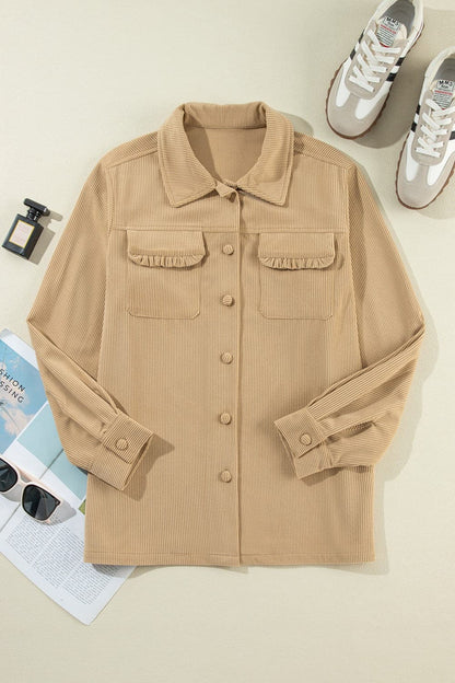 Button Up Long Sleeve Jacket.