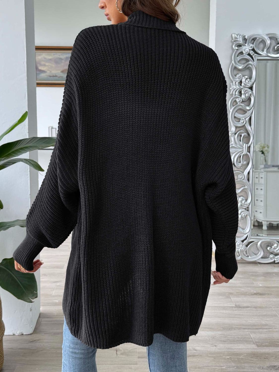 Cozy open front cardigan - 100% acrylic