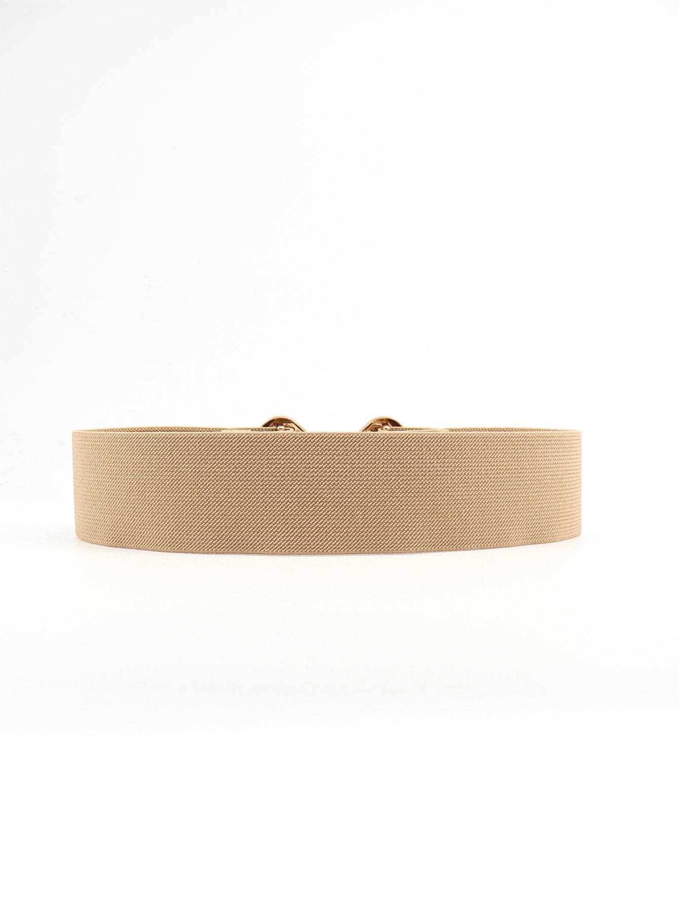 Geometric Buckle Elastic Wide Belt.