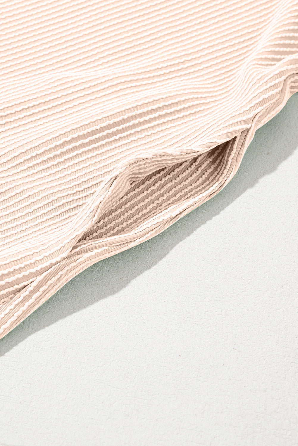 Blossom Corded Crew Neck Puff Sleeve Mini Dress Divine Design4U