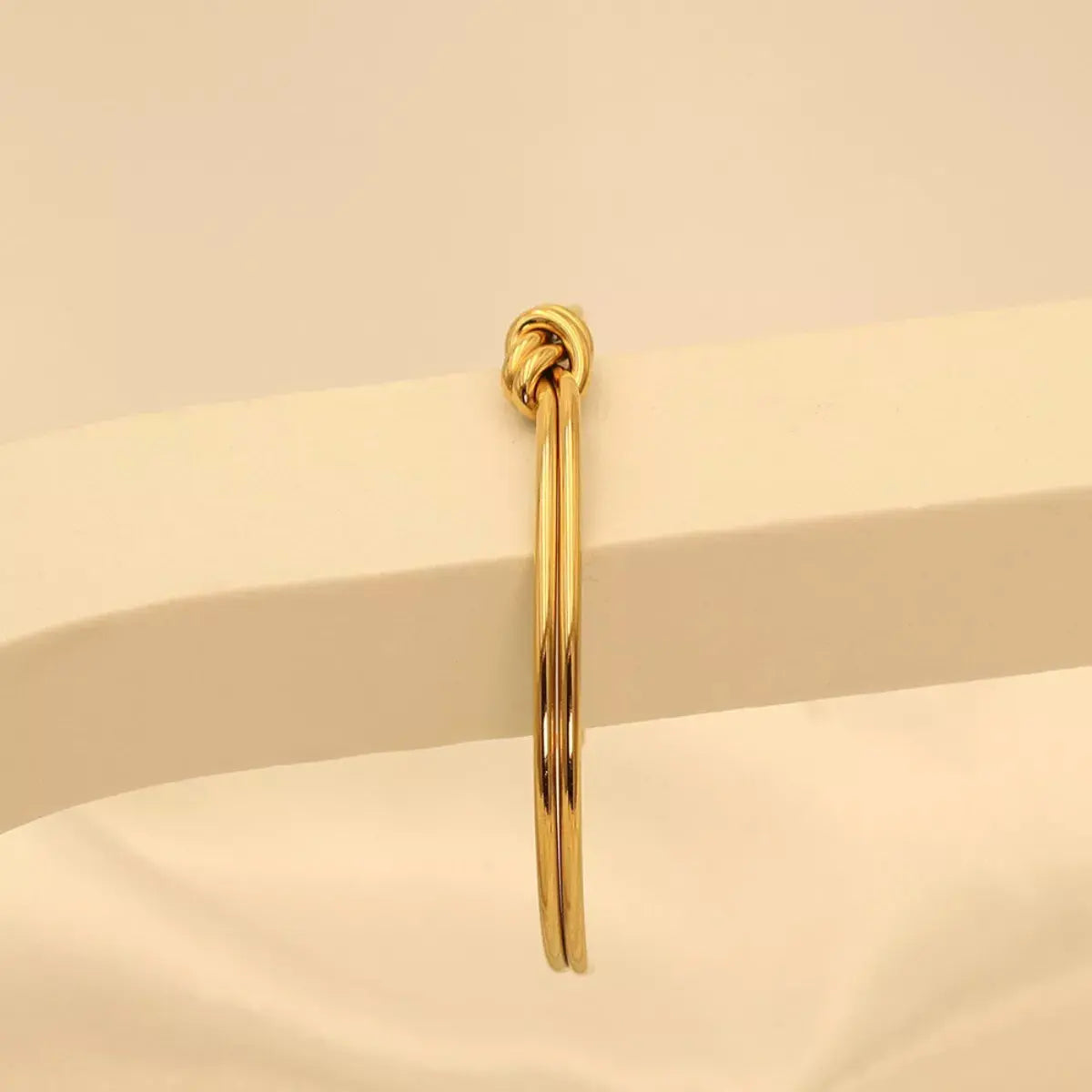 18K Gold-Plated Knot Open Bracelet Simply Love