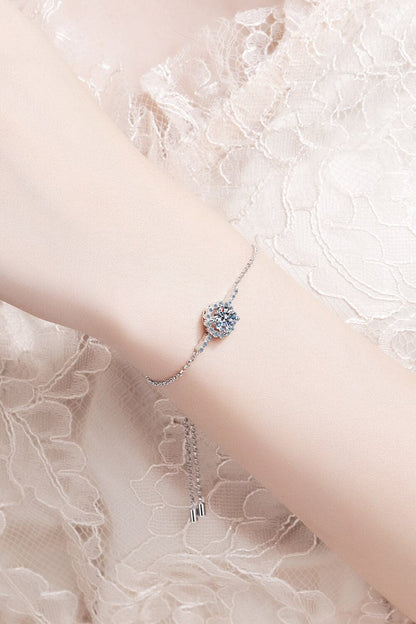 1 Carat Moissanite Chain Bracelet.