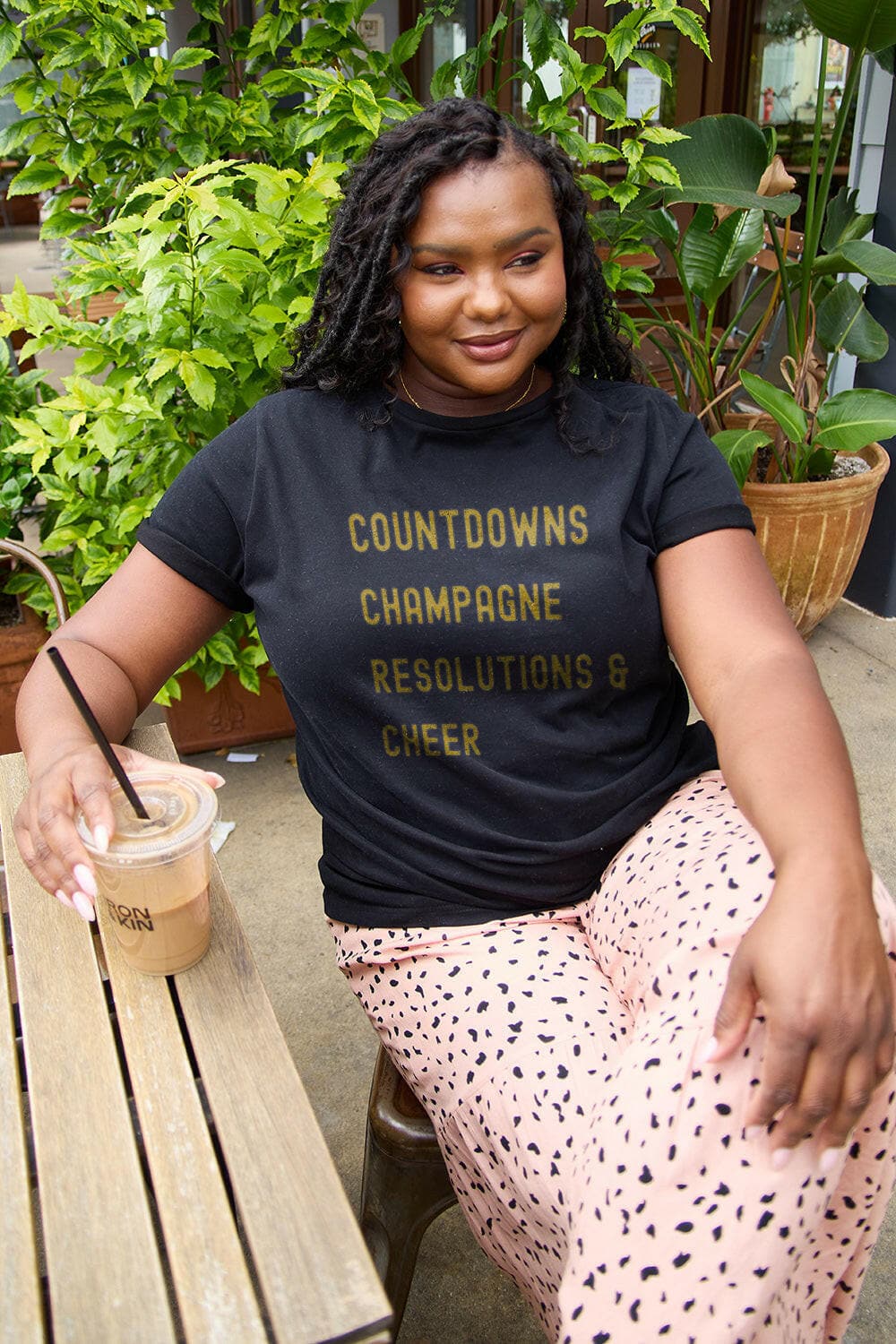 Simply Love Full Size COUNTDOWNS CHAMPAGNE RESOLUTIONS & CHEER Round NExperience Love and Joy in Every Stitch
 
 
Style: Embrace the essence of simplicity with our classic round neck t-shirt.
 
Sheer: Crafted to offer full coverage andLove Salve Simply Love Full Size COUNTDOWNS CHAMPAGNE RESOLUTIONS & CHEER Round Neckplus