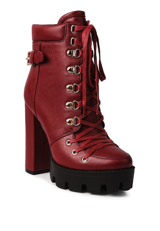 Autumn Edge Buckle Combat Boots