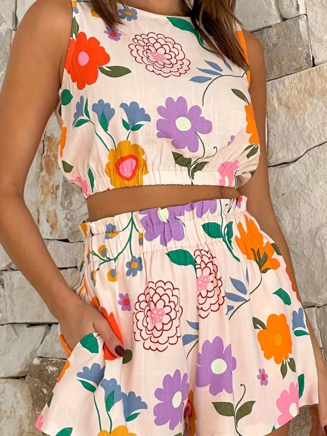 Garden Party Vibes Two-Piece Set Coco’s Tee Boutique